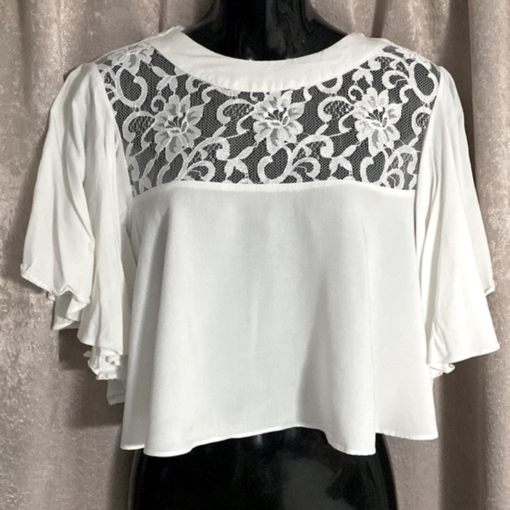 Valija Gitana White Blouse - Size XS